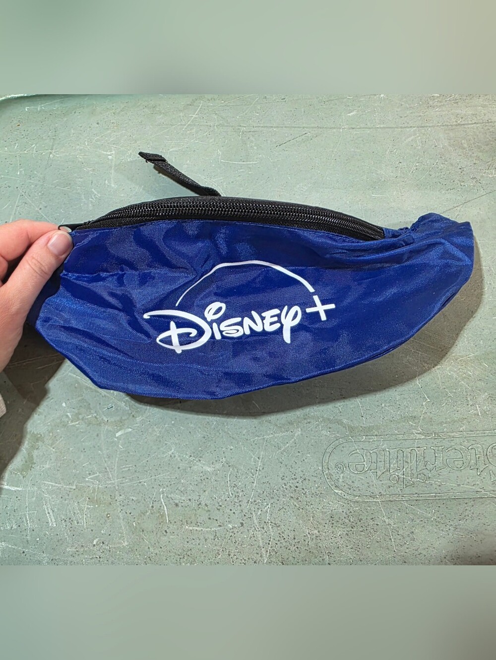 Disney Plus Blue Waist Bag Fannie Pack with White Logo - Men's Belt Pack